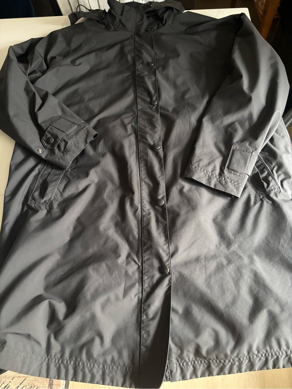 L.L. Bean H2Off waterproof long rain trench coat